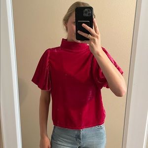 Free people velvet top